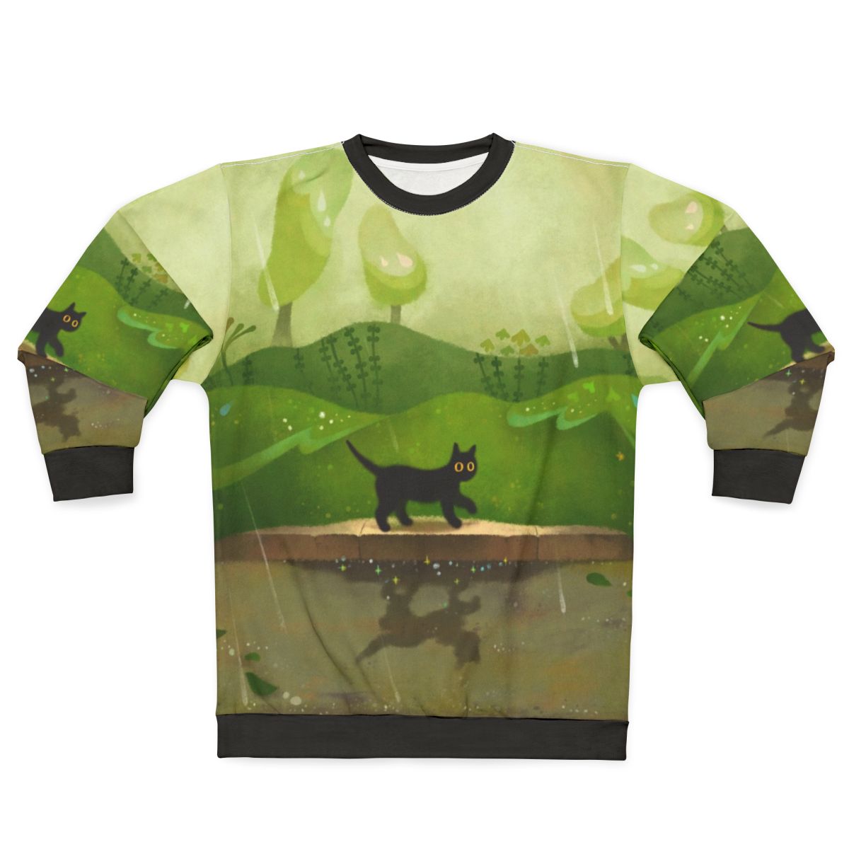 Kitty on a Rainy Day Sweatshirt
