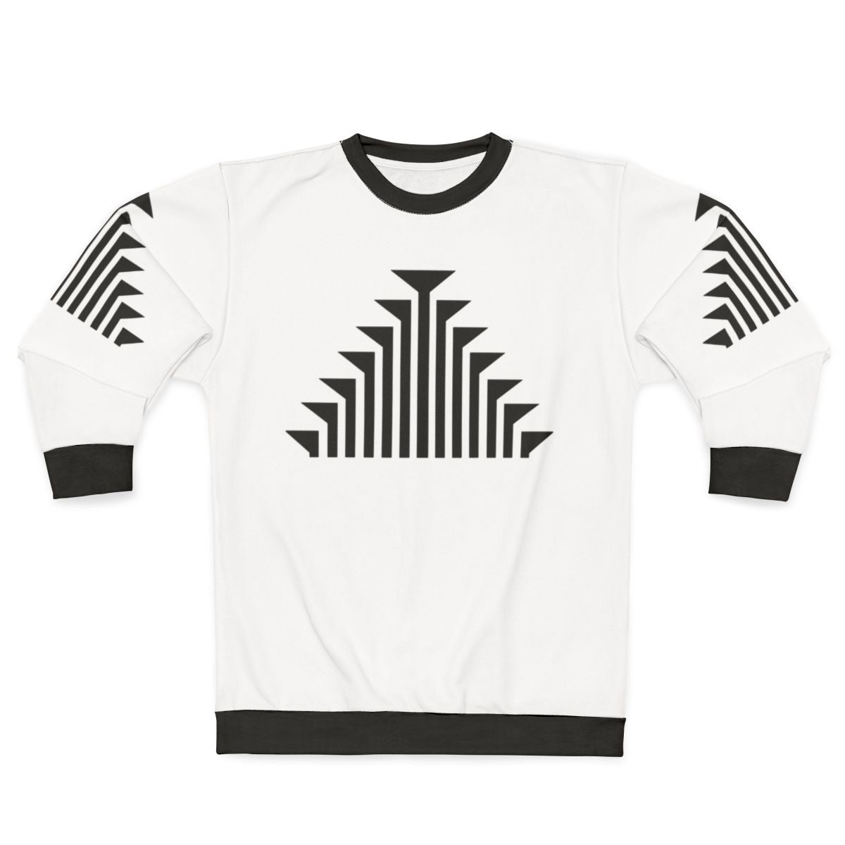 Klamath Tribes Design Solid Black Sweatshirt