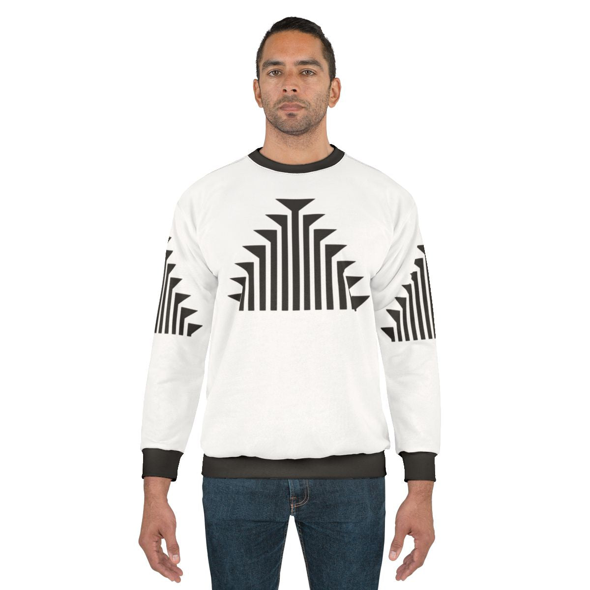 Klamath Tribes Design Solid Black Sweatshirt