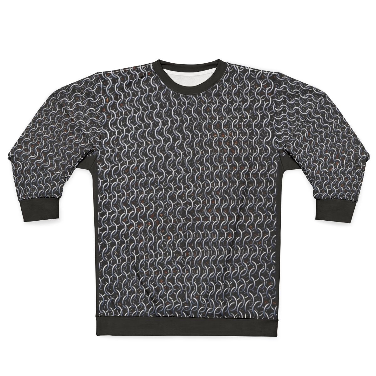 Knight in chainmail armor sweatshirt