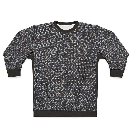 Knight in chainmail armor sweatshirt