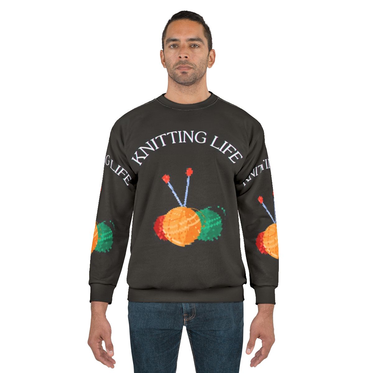 Knitting Sweatshirt for Crafting Enthusiasts