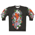 Koi fish pond inspired Japanese style sweatshirt