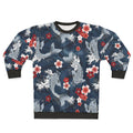 Koi Sakura Blossom Blue Watercolor Sweatshirt