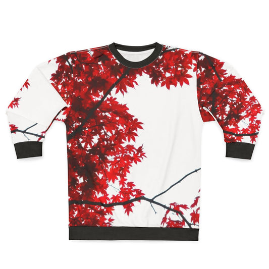 Koyo Sweatshirt featuring red maple leaves
