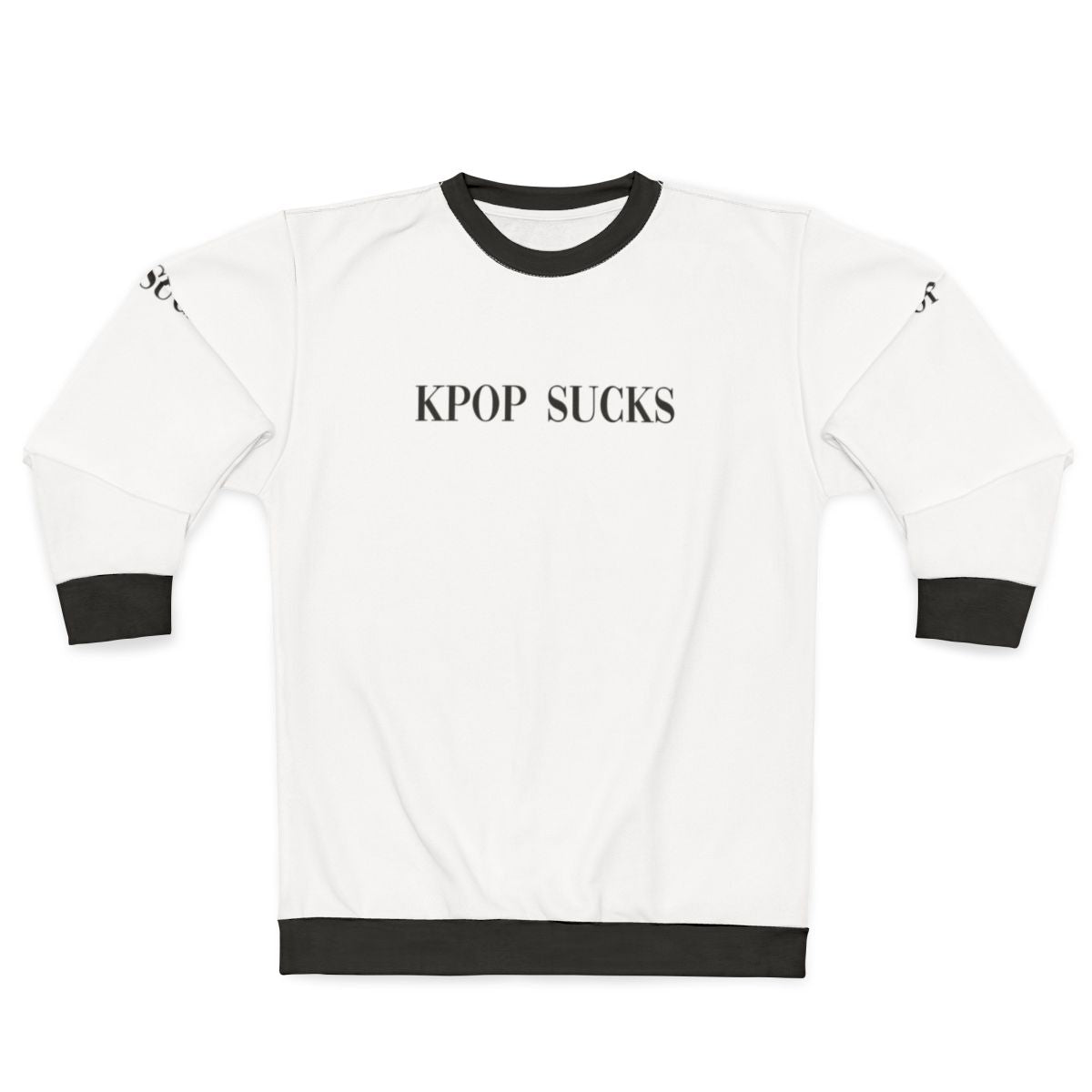 "Anti-Kpop Sweatshirt with Dank Meme Design"