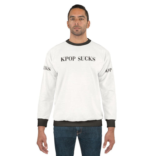 "Anti-Kpop Sweatshirt with Dank Meme Design"