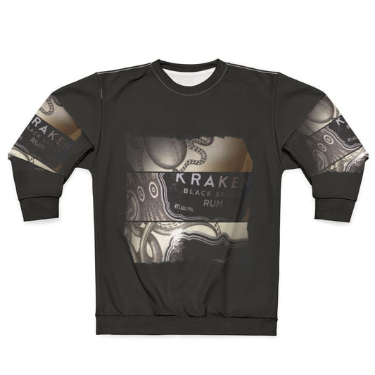 Kraken-inspired ocean-themed sweatshirt design