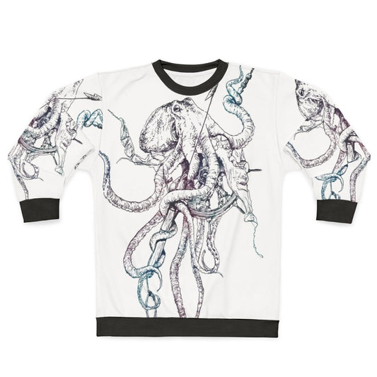 Kraken Sweatshirt with Mythical Octopus Design