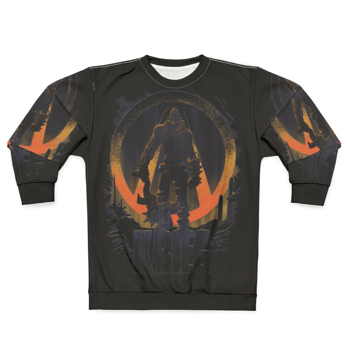 Krieg Borderlands 2 Sweatshirt featuring the character Krieg from the Borderlands video game series