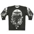 Gothic occult sweatshirt with dark nature and death metal inspired design