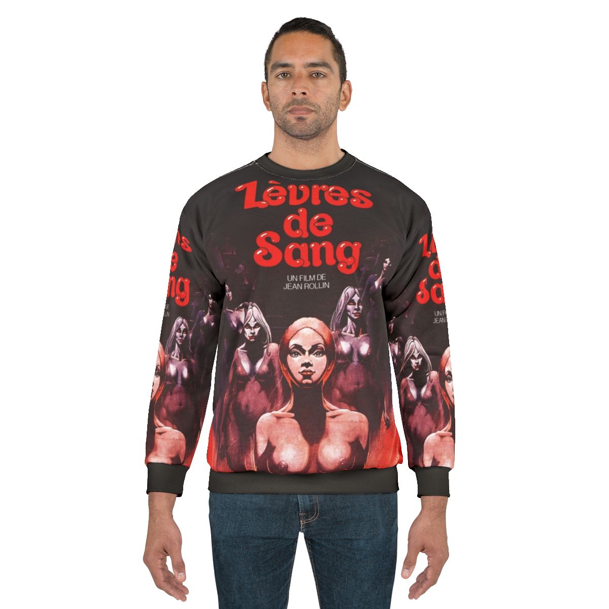 "L'vres de Sang Horror Movie Vampire Sweatshirt"