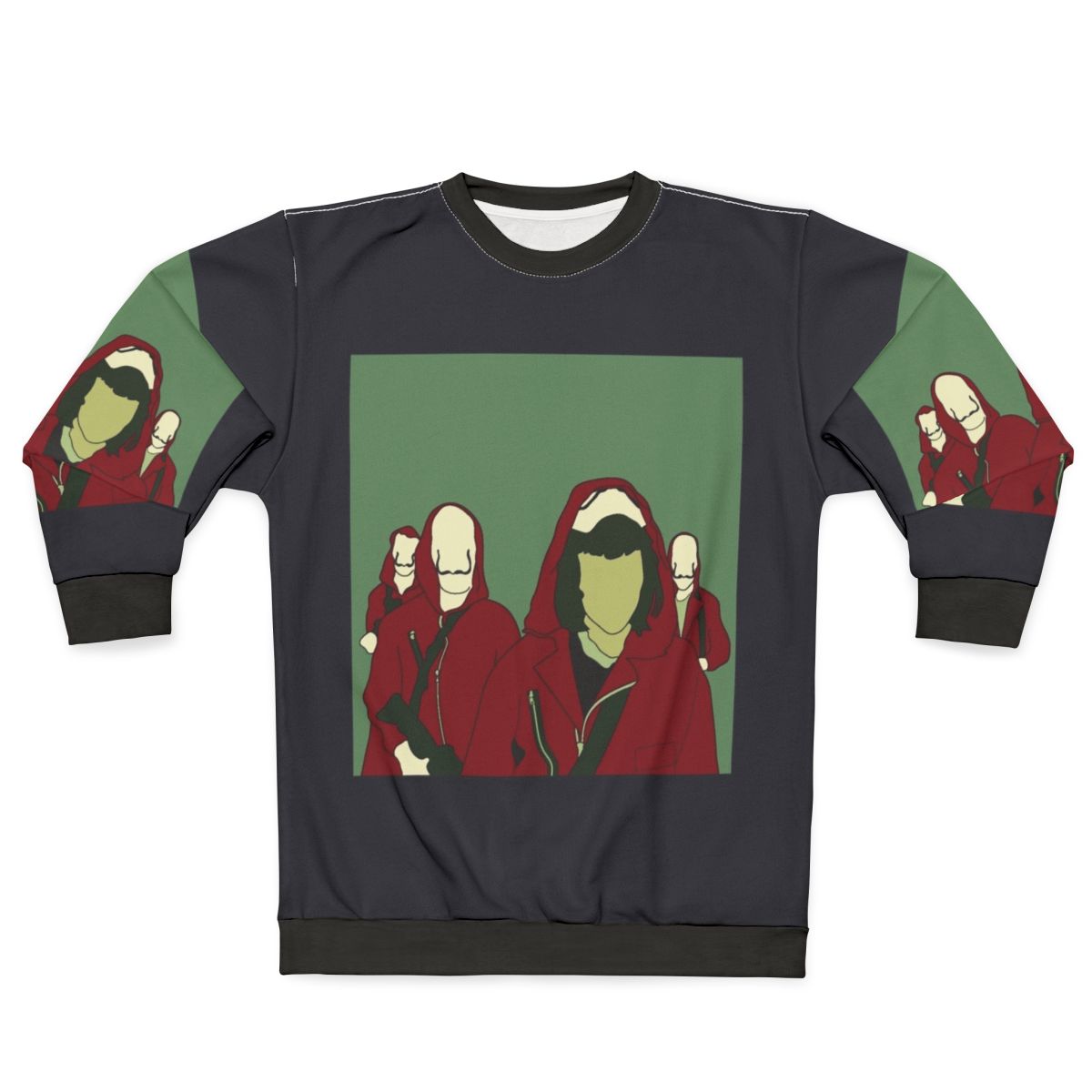 La Casa De Papel Money Heist Sweatshirt with Dali Mask Logo