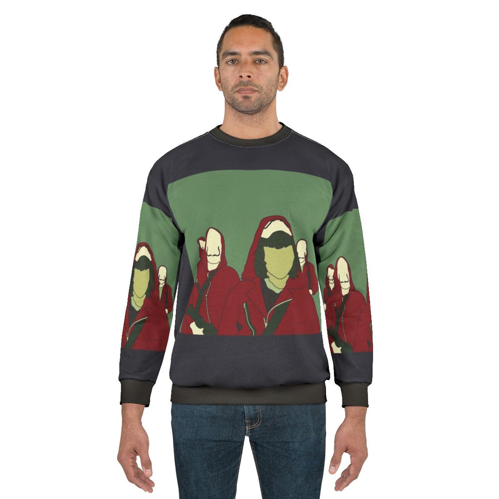La Casa De Papel Money Heist Sweatshirt with Dali Mask Logo