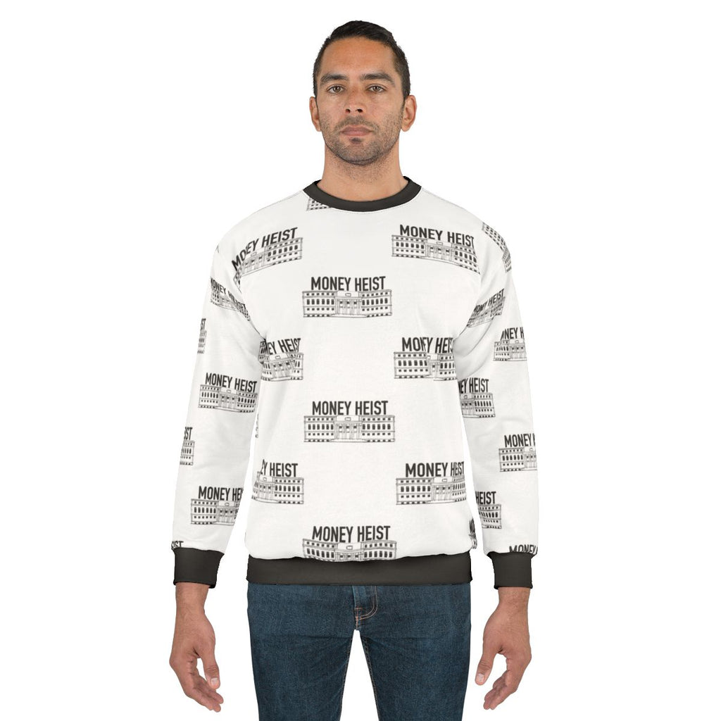La Casa De Papel Sweatshirt featuring the Professor and Sergio from the hit Netflix TV show