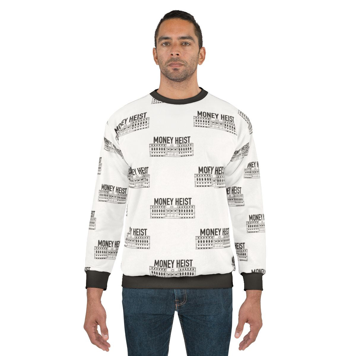 La Casa De Papel Sweatshirt featuring the Professor and Sergio from the hit Netflix TV show