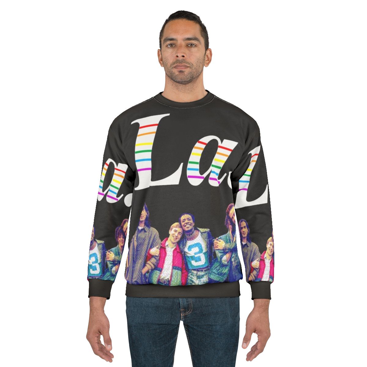 Colorful LGBTQ "It's a Sin" LA sweatshirt