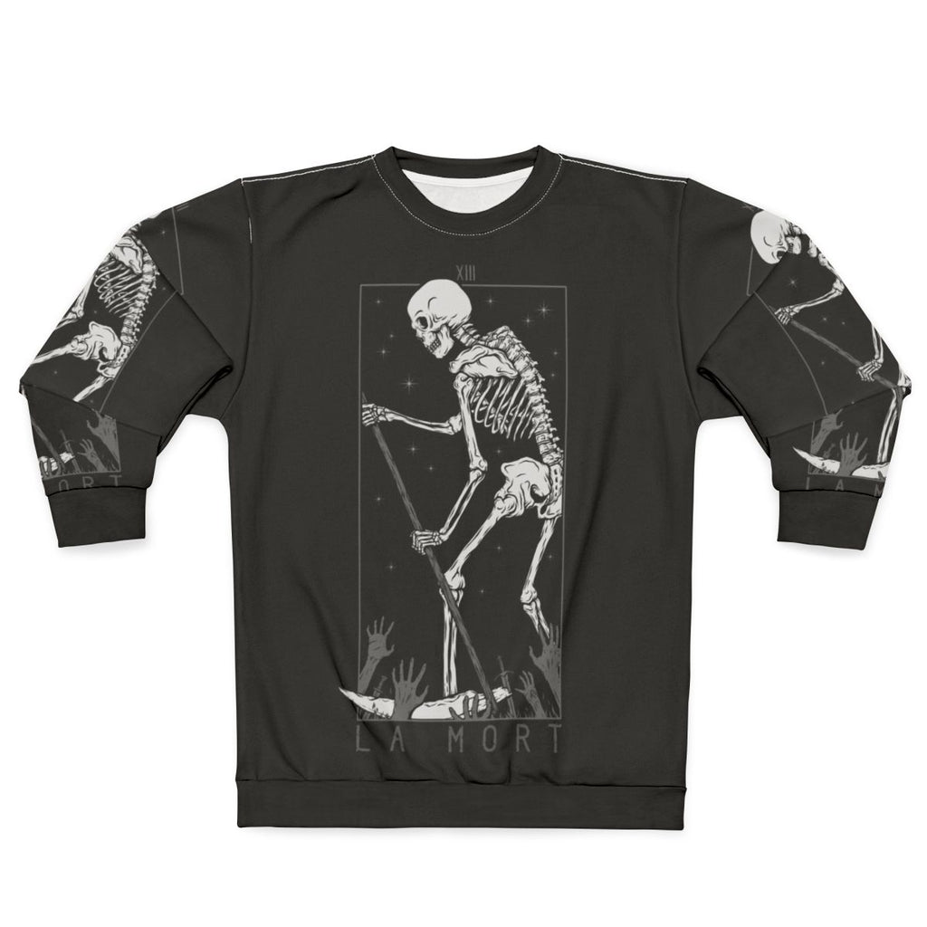 La Mort Death Tarot Occult Gothic Skull Sweatshirt