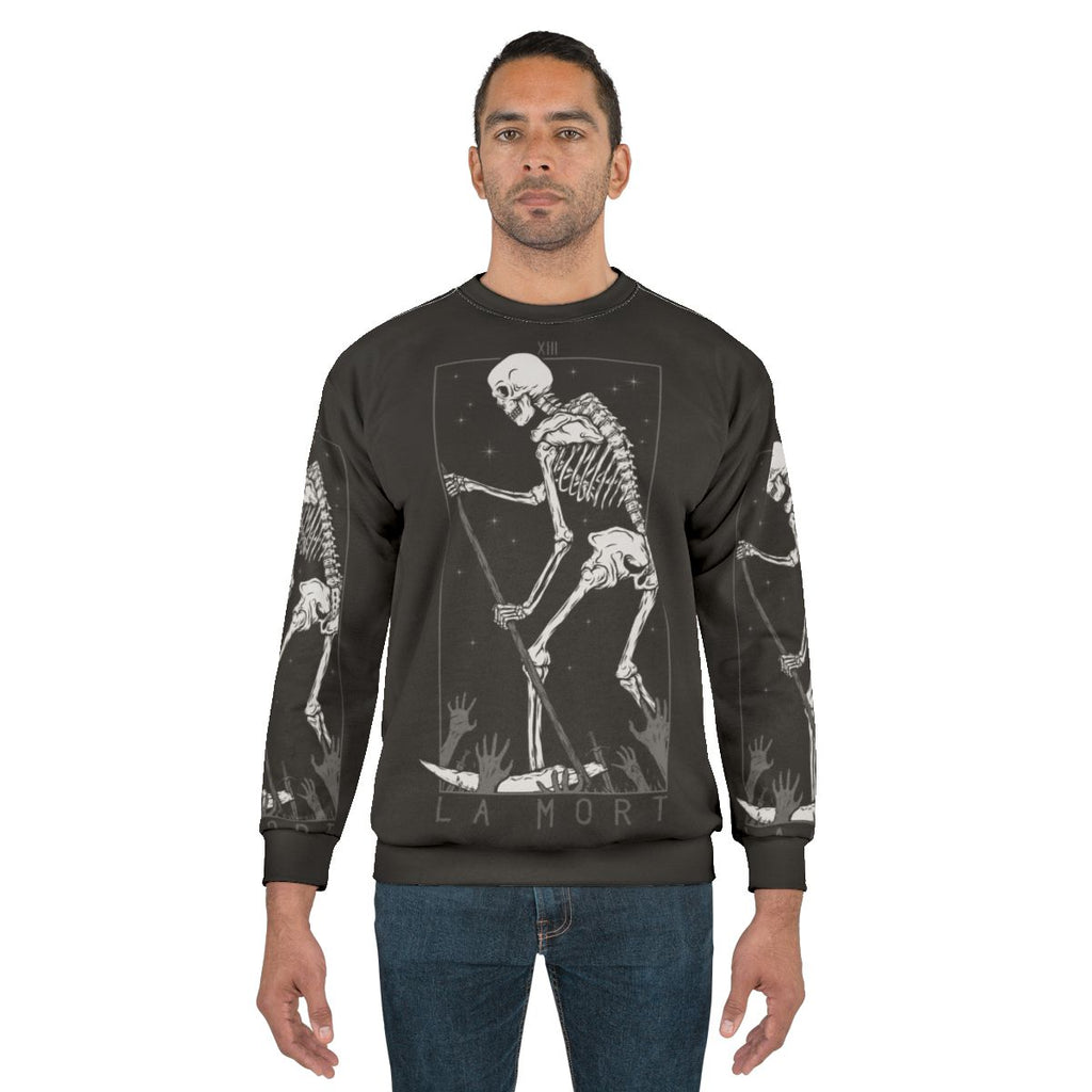 La Mort Death Tarot Occult Gothic Skull Sweatshirt