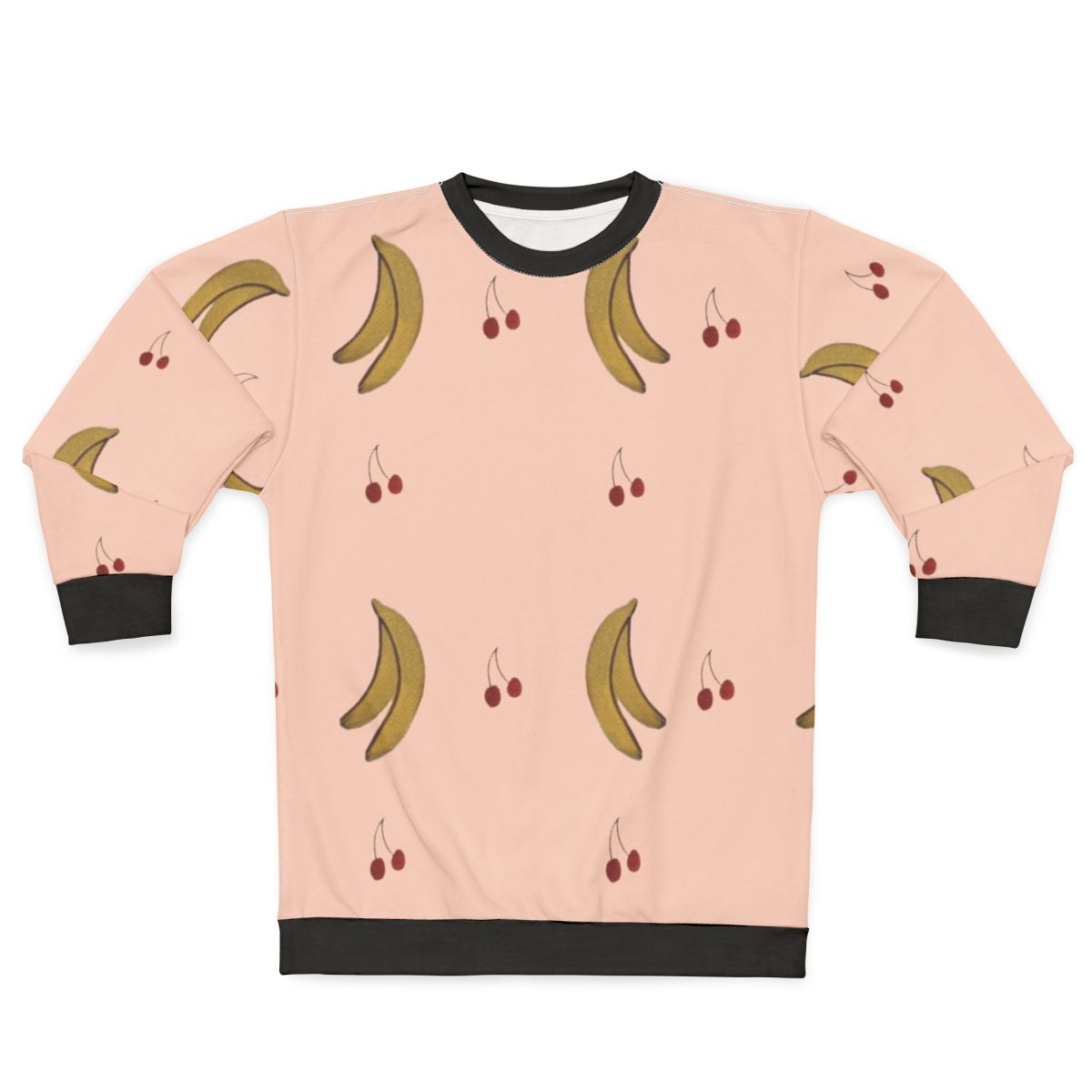 La Petite Vie French Canadian sweatshirt with colorful fruit pattern
