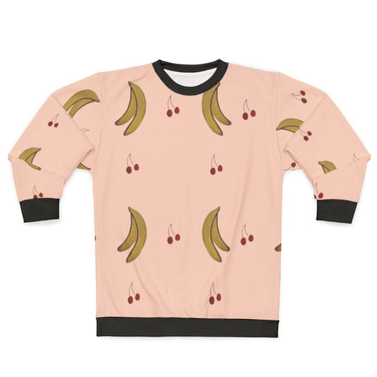 La Petite Vie French Canadian sweatshirt with colorful fruit pattern