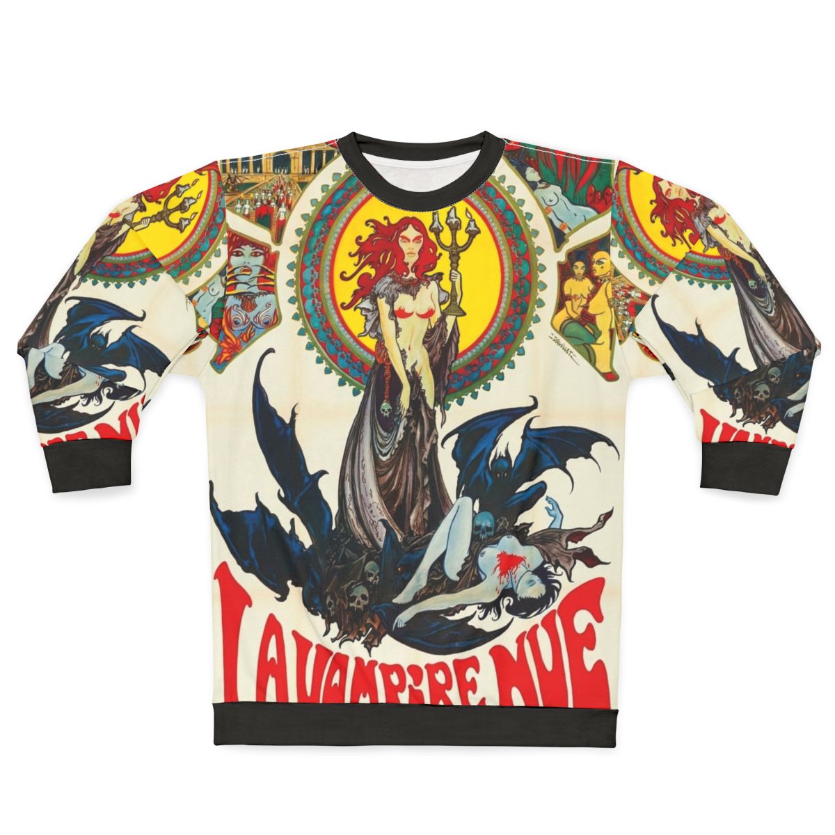 Gothic horror 'La Vampire Nue' sweatshirt