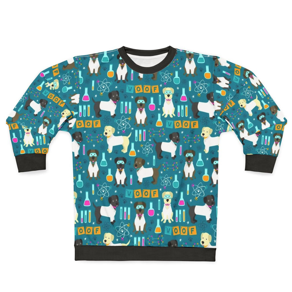 Lab Assistant Sweatshirt with Science and Nerd Designs