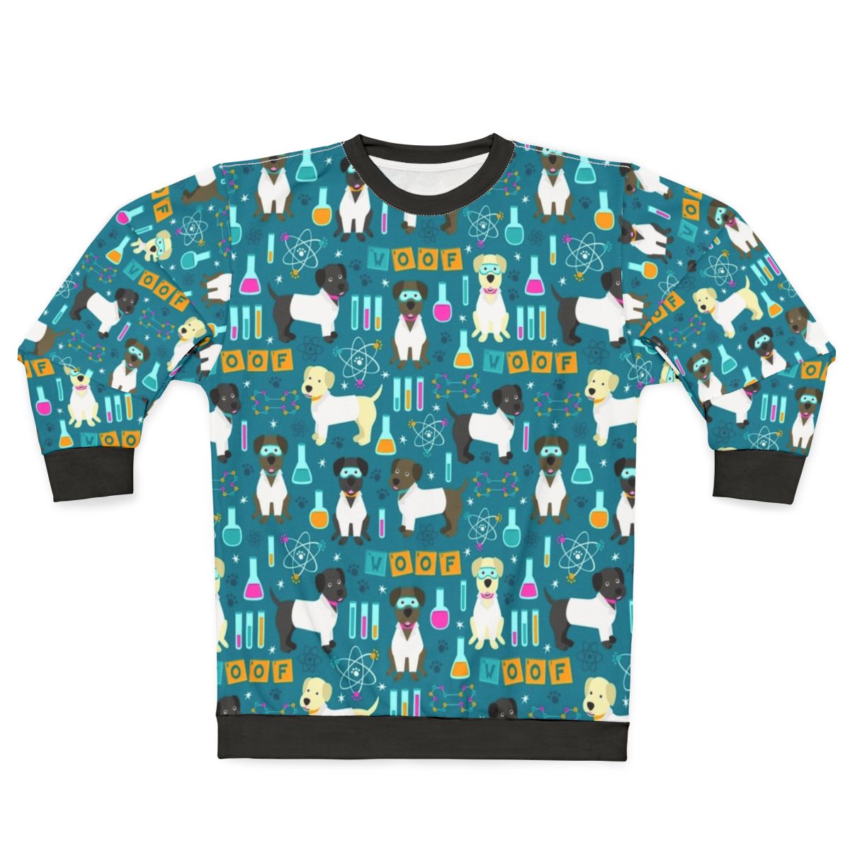 Lab Assistant Sweatshirt with Science and Nerd Designs