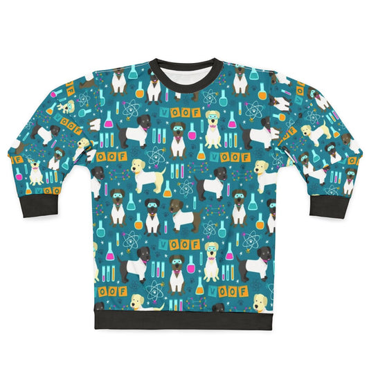 Lab Assistant Sweatshirt with Science and Nerd Designs