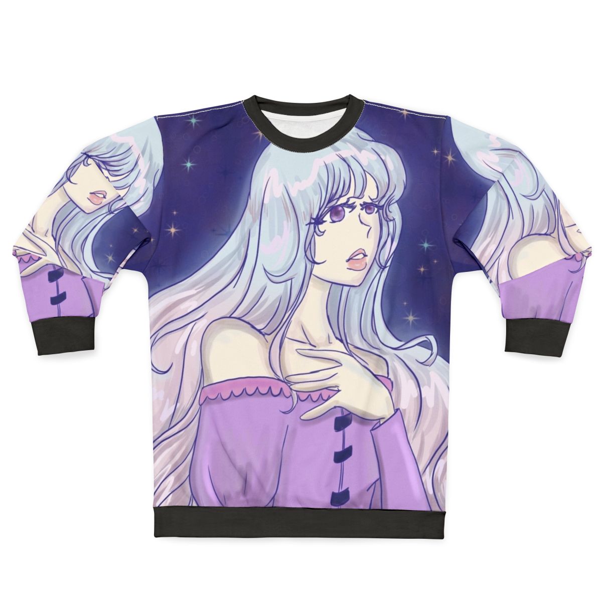 Lady Amalthea Unicorn Sweatshirt featuring the iconic character from The Last Unicorn fantasy film