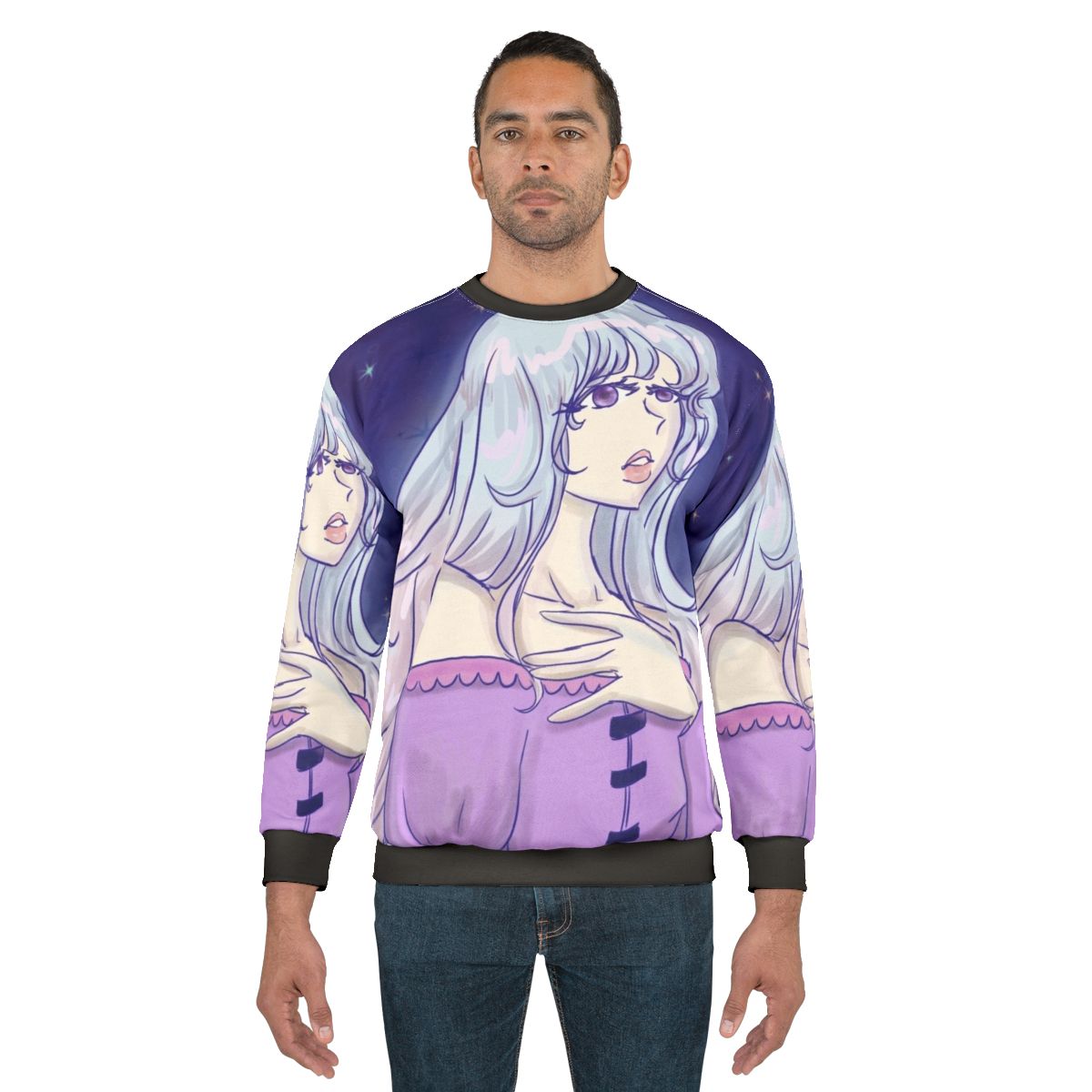 Lady Amalthea Unicorn Sweatshirt featuring the iconic character from The Last Unicorn fantasy film