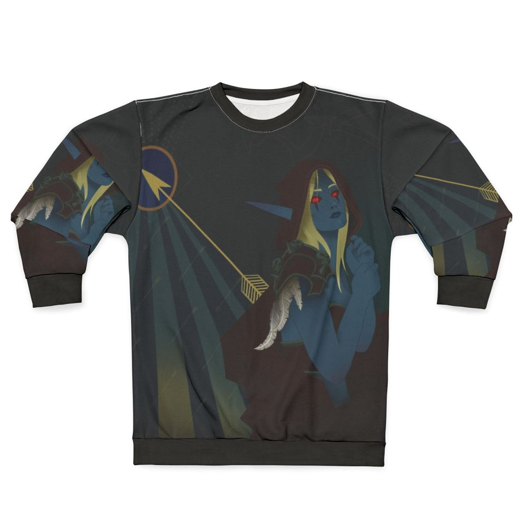 Lady Sylvanas Windrunner Tarot Card Sweatshirt