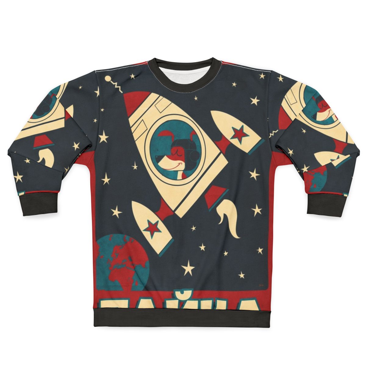 Laika the Soviet space dog sweatshirt