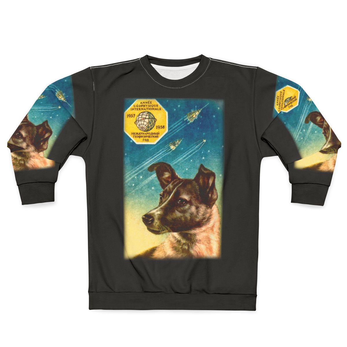 Laika the Sputnik 2 Russian Space Dog Sweatshirt