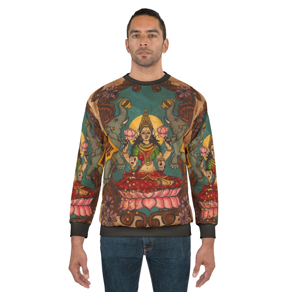 Lakshmi - Goddess of Wealth Hindu Sweatshirt