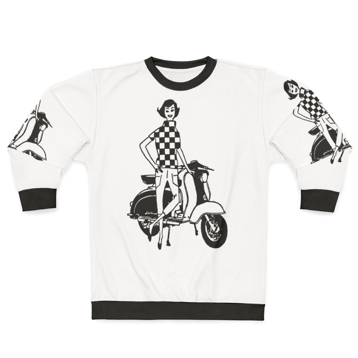 Lambretta Li Series 1 Checkered Top Mod Sweatshirt
