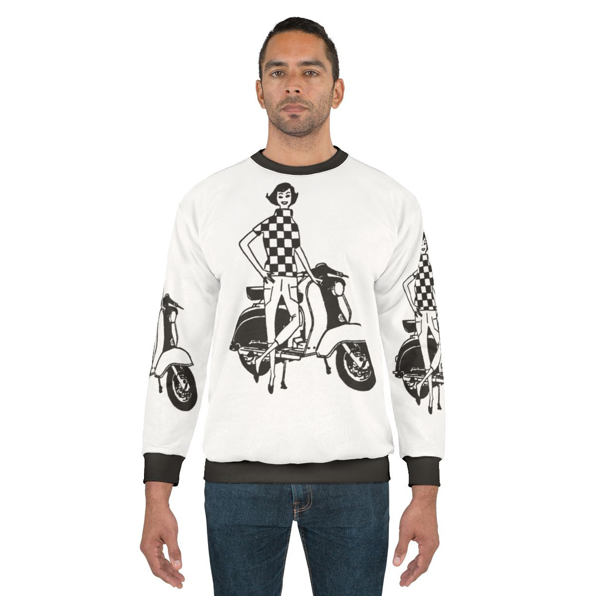 Lambretta Li Series 1 Checkered Top Mod Sweatshirt