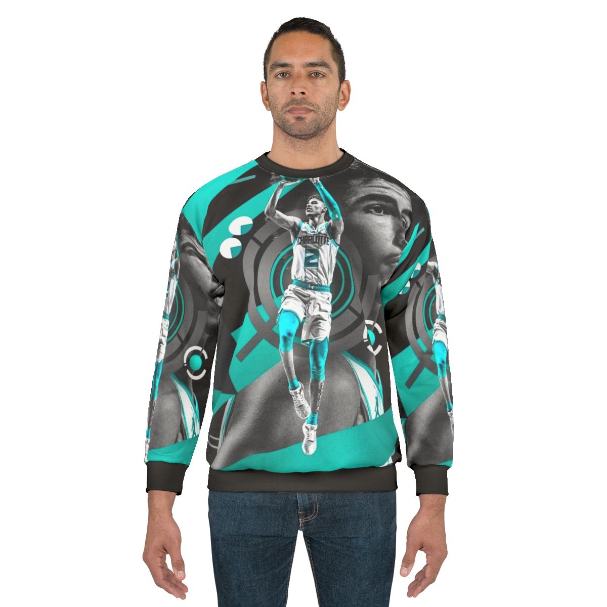 Lamelo Ball Sweatshirt - Basketball Player Graphic Design