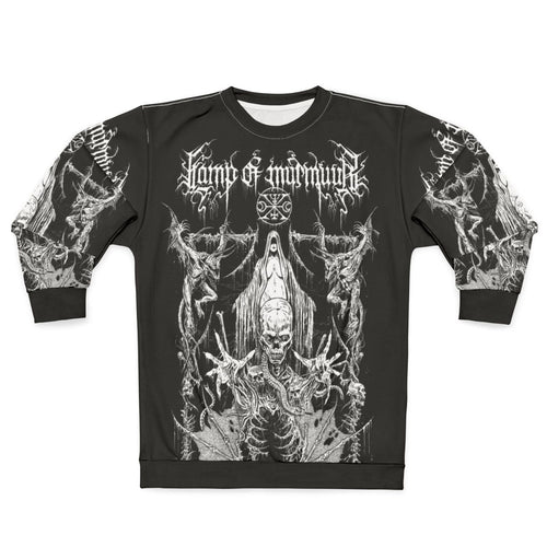 Black metal murmuur lamp sweatshirt design