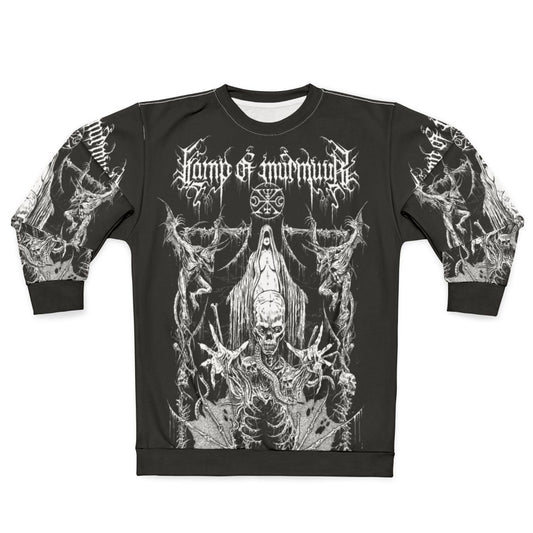 Black metal murmuur lamp sweatshirt design