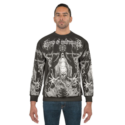 Black metal murmuur lamp sweatshirt design