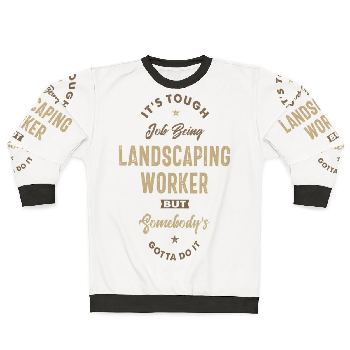 Landscaping worker graphic sweatshirt