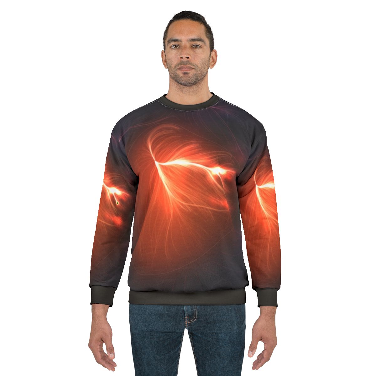 Laniakea Supercluster Sweatshirt with galaxy cluster and cosmic universe design
