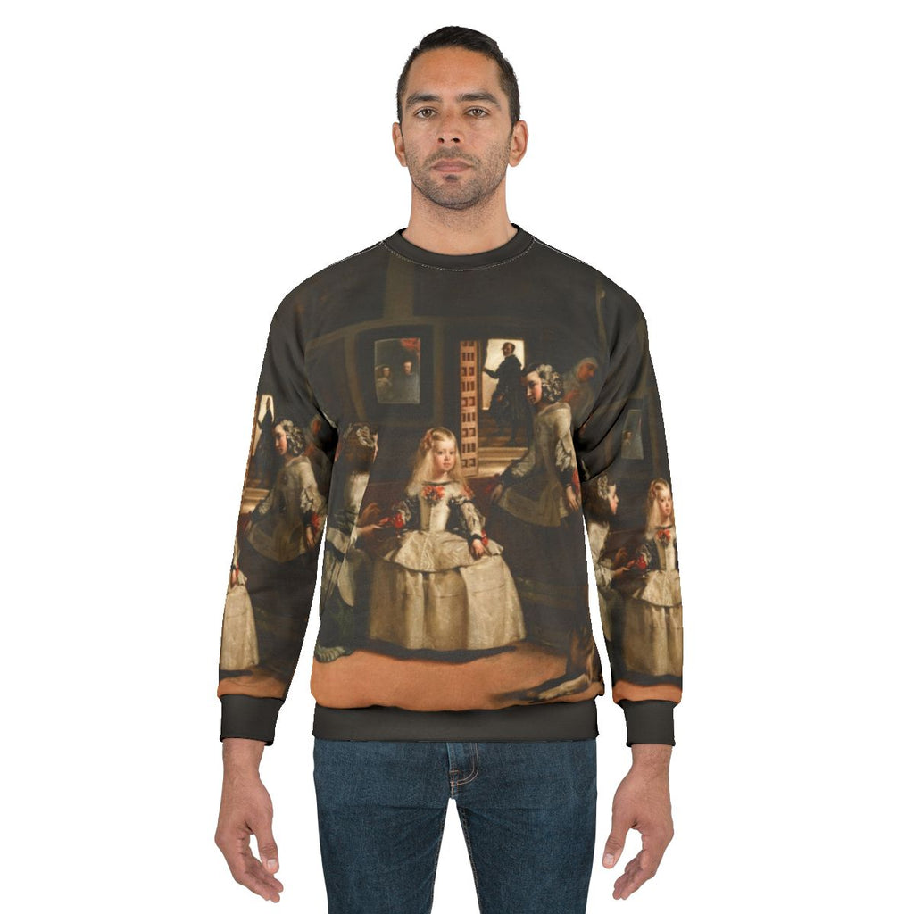 Las Meninas baroque painting reproduction on sweatshirt