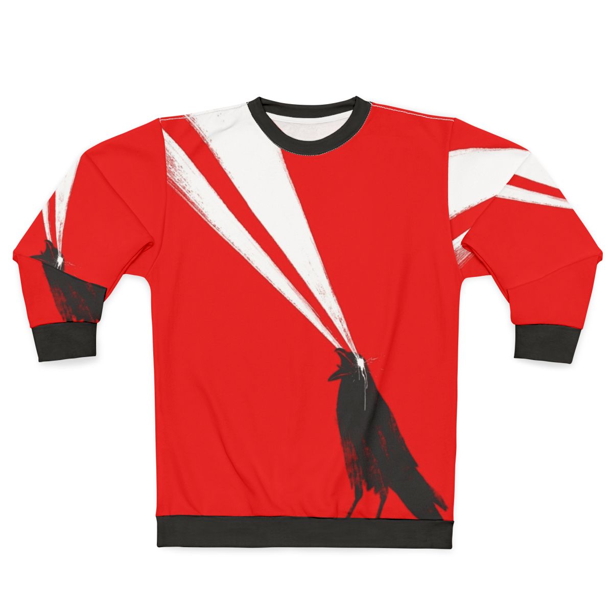 Laser Crow Graphic Sweatshirt
