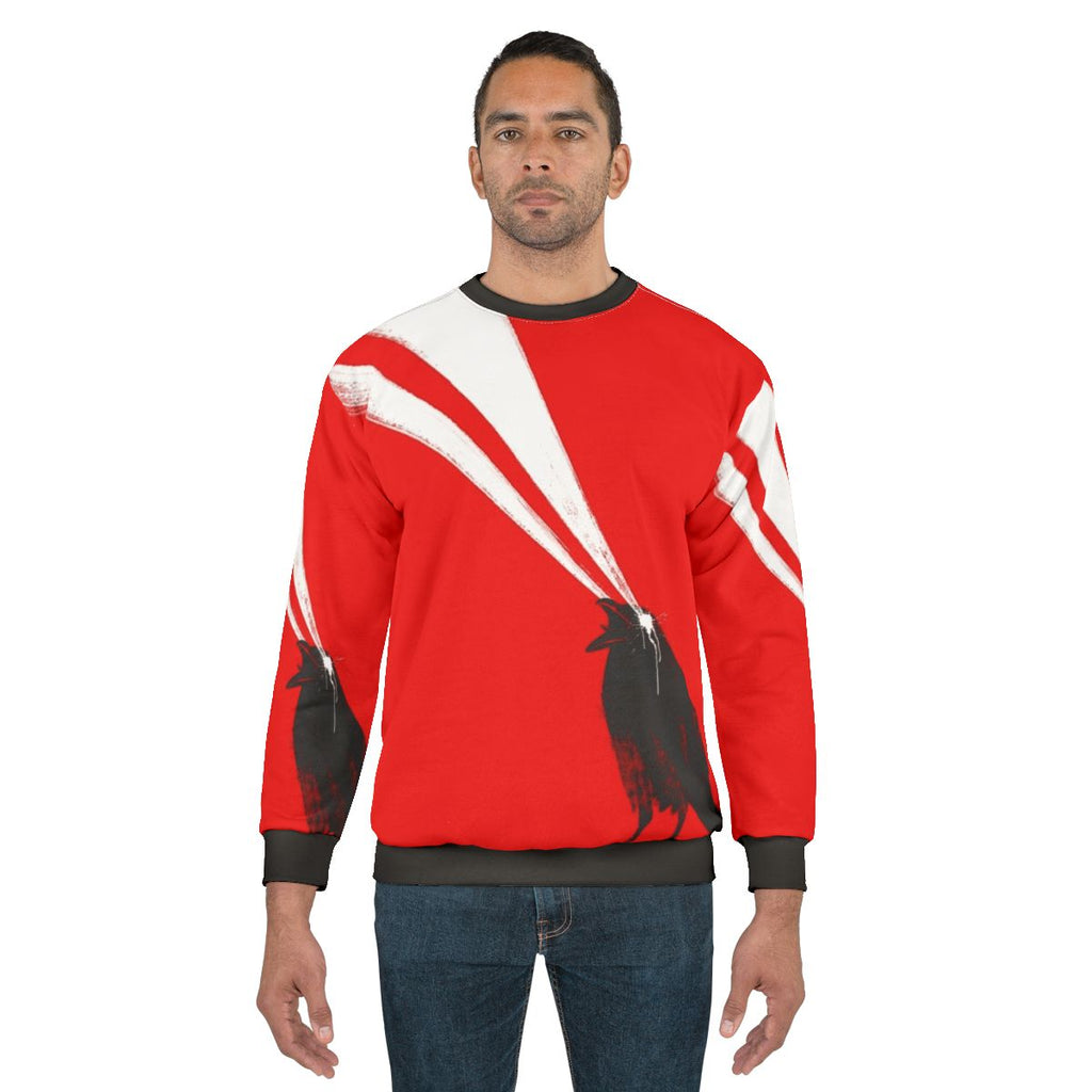 Laser Crow Graphic Sweatshirt