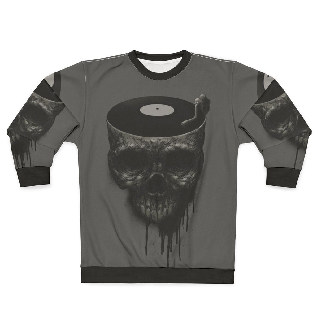 Last Dance Surreal Skull Grunge Sweatshirt