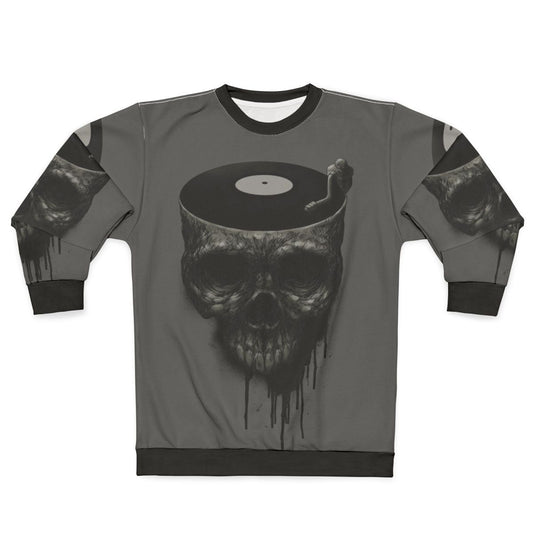 Last Dance Surreal Skull Grunge Sweatshirt