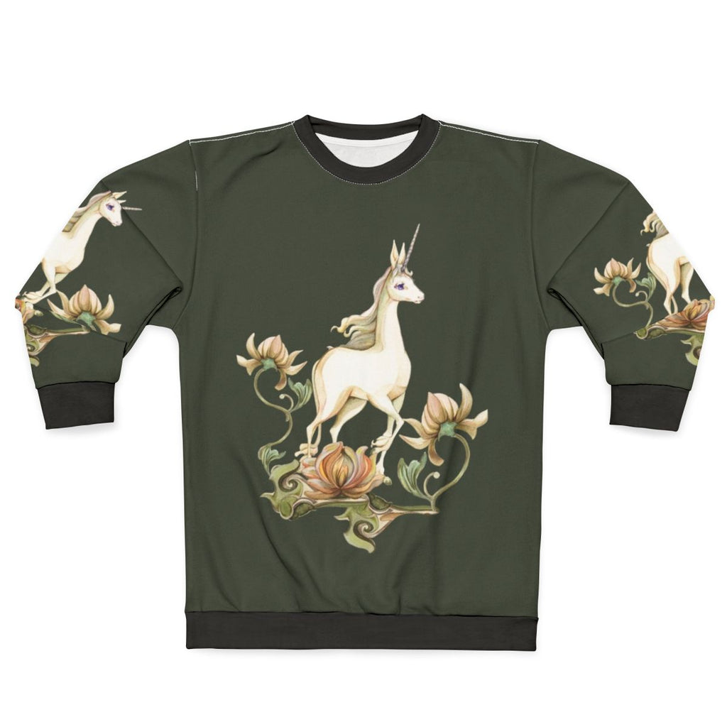 Floral 'The Last Unicorn' Sweatshirt