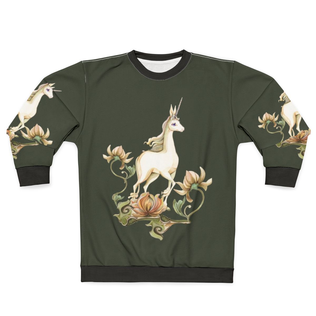 Floral 'The Last Unicorn' Sweatshirt